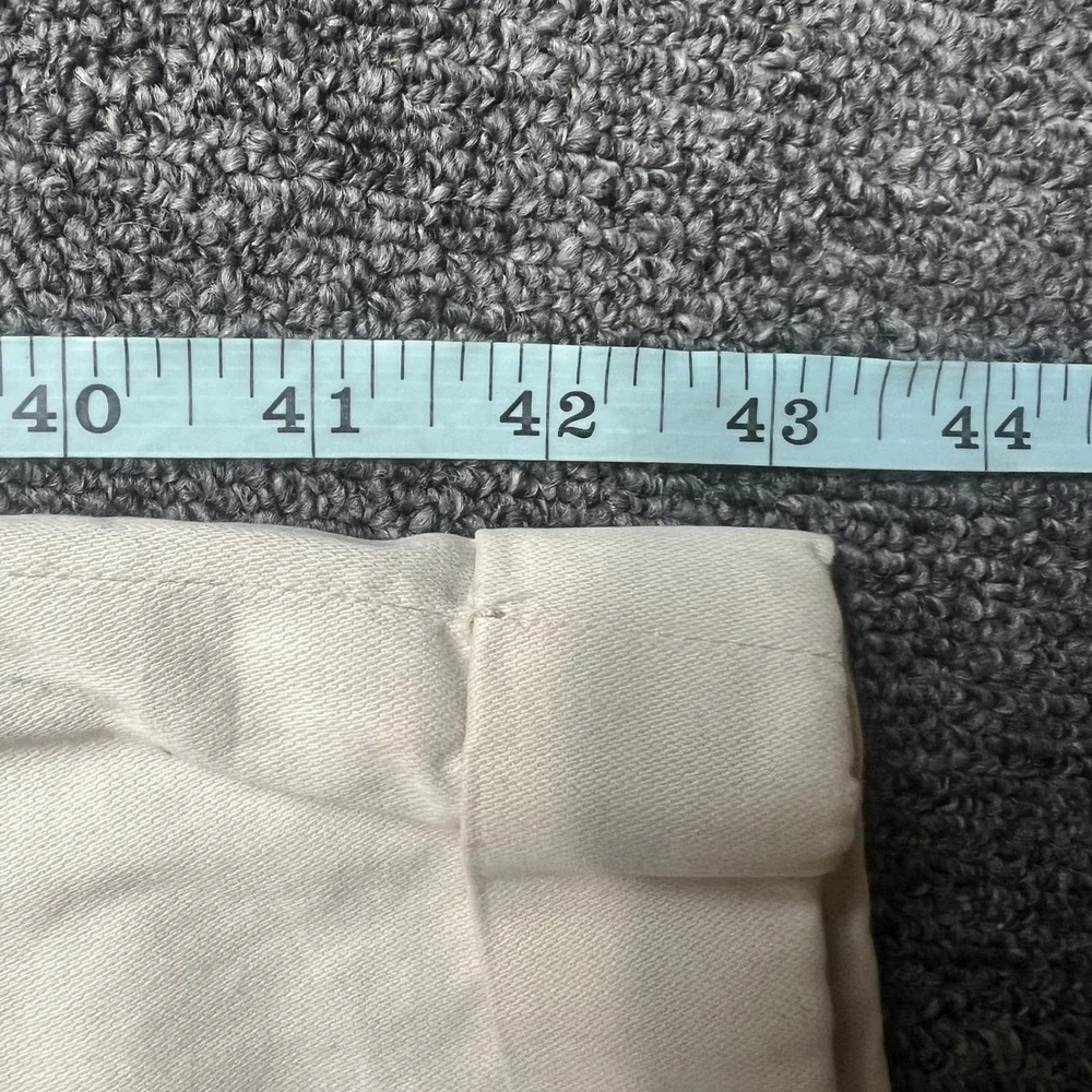 John W. Nordstrom Classic Pleated Trousers 46 Cream Tencel Blend Quiet Luxury